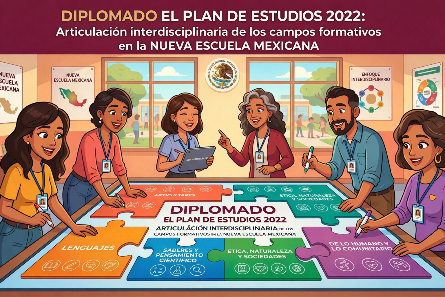 Diplomado El Plan de Estudios 2022: articulación interdisciplinaria de los campos formativos en la Nueva Escuela Mexicana